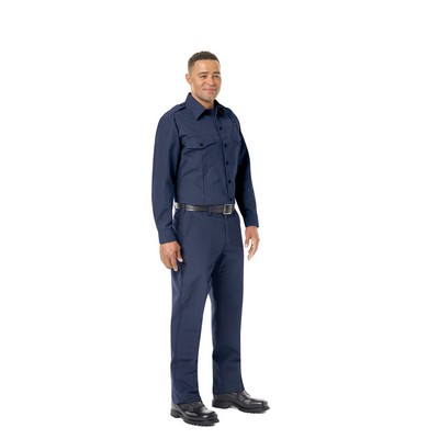 Workrite® Fire Service Men's Non-FR 100% Cotton Classic Long Sleeve Fire Chief Shirt