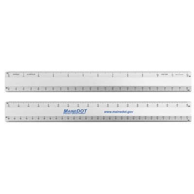 12" 4-Bevel Double-Calibration Engineer Scale