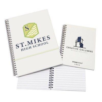 Stone Paper Metal Coil Journals - 7" x 10"