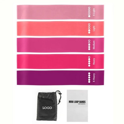 5-Level Exercise Resistance Bands Set