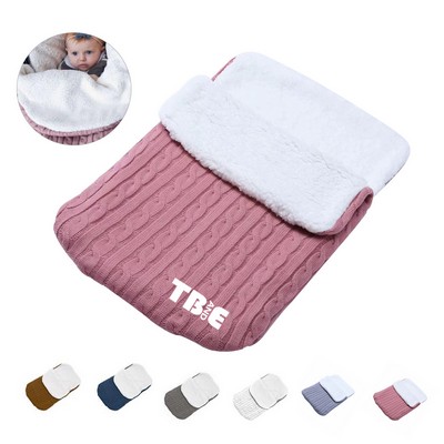 Knit Baby Wrap Swaddle Blanket Sleep Sack 26.7"x15"