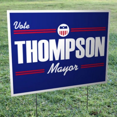 Full Color Corrugated Plastic Sign (48" x 24")