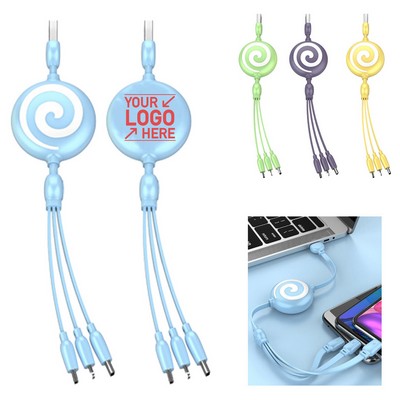 Lollipop Vortex 3-in-1 Retractable Multi-Charging Cable