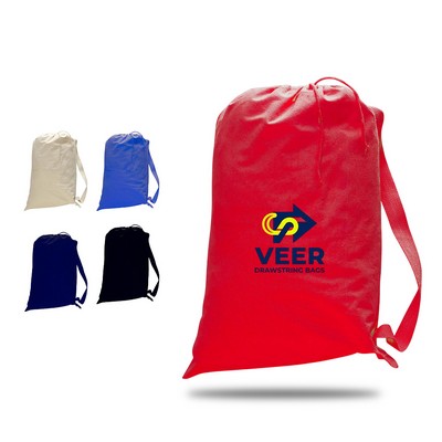 Heavyweight Cotton Canvas Drawstring Laundry Bag