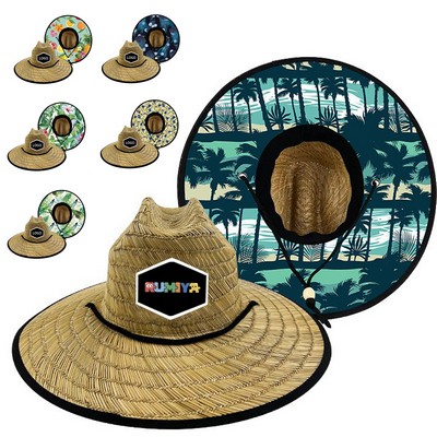 Straw Lifeguard Sun Hat