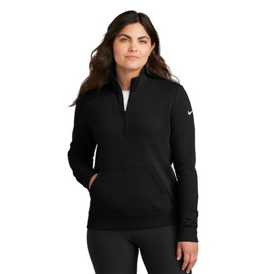 Nike Women's Club Fleece Half-Zip Pullover Sweatshirt