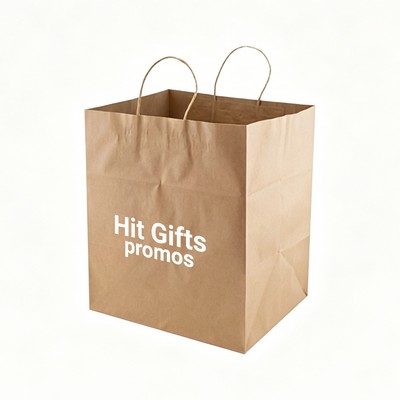 Wide Gusset Serrated Top Kraft Bag