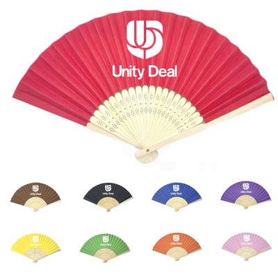 Folding Bamboo Paper Hand Fan
