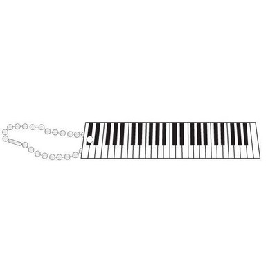Keyboard Promotional Line Key Chain w/ Black Back (6 Square Inch)