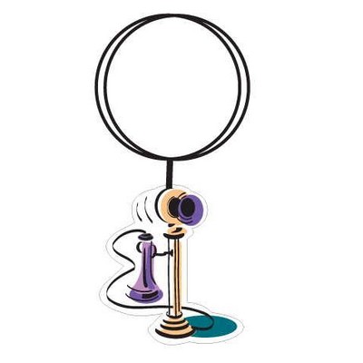 Antique Phone Executive Key Chain w/Mirrored Back (6 Square Inch)