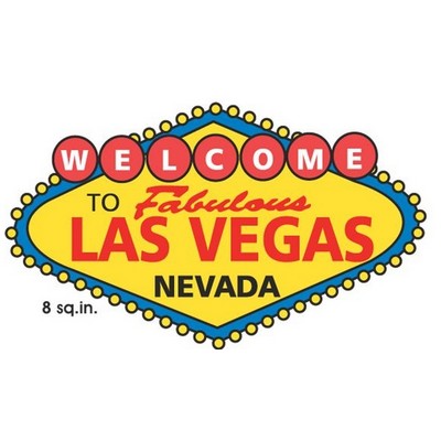 Welcome to Las Vegas Sign Maxi Magnet (2 Square Inch)