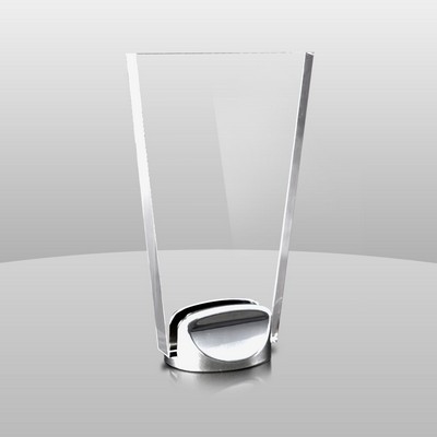 Award w/Chrome Metal Base Award (6"x4"x2")