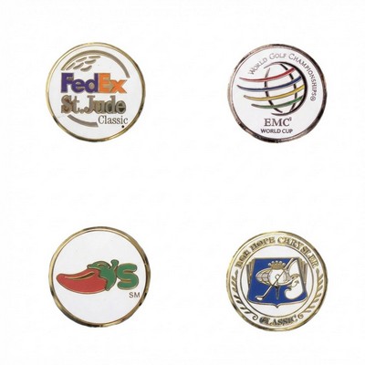3/4" Enamel with Post Ball Marker