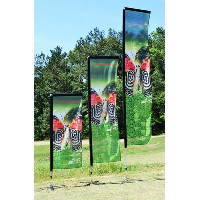 13' Wing "T-Flag Rectangular" Kit, Single Reverse Print