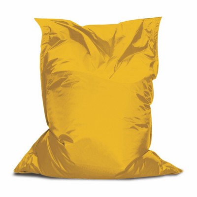 Yellow Branded Bean Chair with Ultimate Pebbles 4.4'L x 5'H