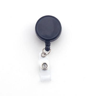 Badge Reel - Economy - Steel Alligator Clip Back - Black