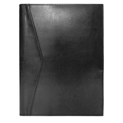 Ashlin® Designer Midnight Black Oxford Tuscany Refillable Slim Journal w/Cover