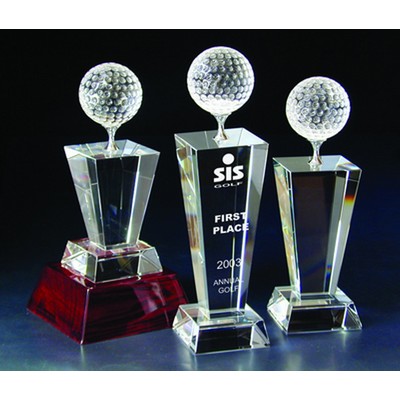 Golf Optical Crystal Award/Trophy 8"H - Variant B