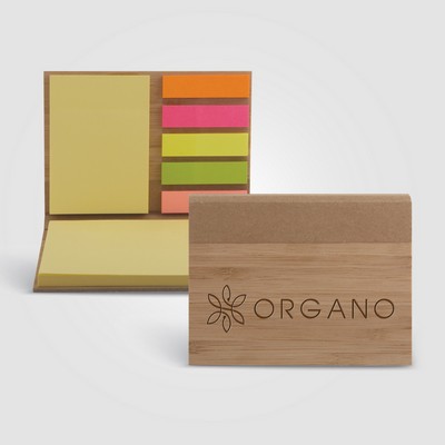 Bamboo Sticky Notepad - Laser