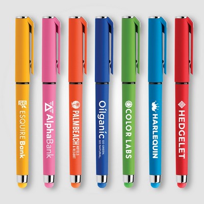 Islander Softy Brights Gel w/ Stylus - Silkscreen