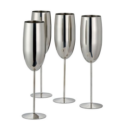 8 Oz. Stainless Steel Champagne Flute