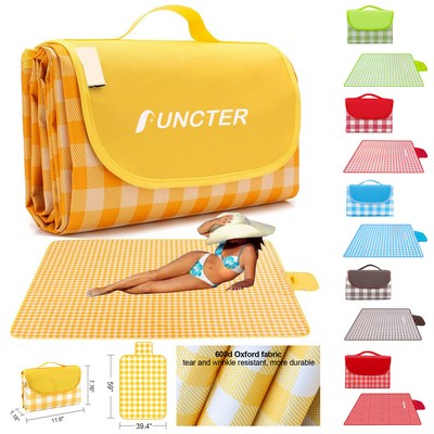 59x39" Outdoor Picnic Mat Foldable Waterproof Beach mat for Travel Camping Hiking