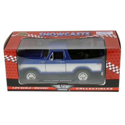 8.25" 1978 Blue Ford Bronco Ranger XLT w/ Spare Tire Model