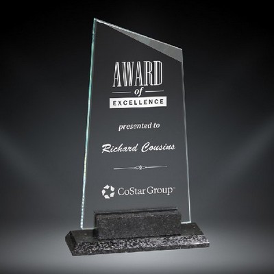 York Glass Award, 9 3/4"H
