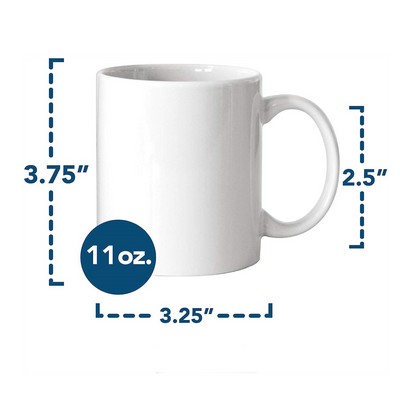 11 Oz Classic White Coffee Mug