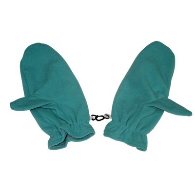 Canadian Made Deluxe Women's Fleece Mitts w/Clip-On Hooks