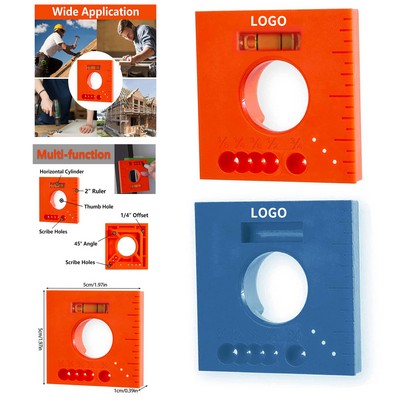 Marks Offset Ruler with Level 5" 1 Multifunction Ruler for Parallel Lines