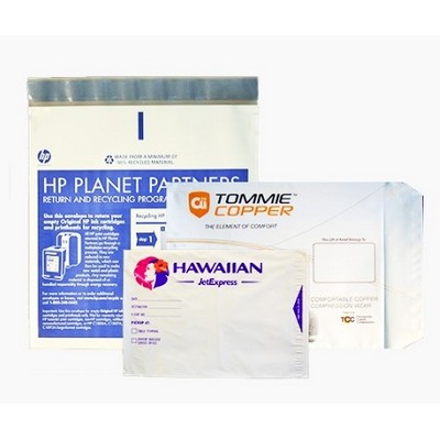 .00175 Mil Generic Blue Earth Poly Mailers w/Logo & Description of Features (9"X12.5")