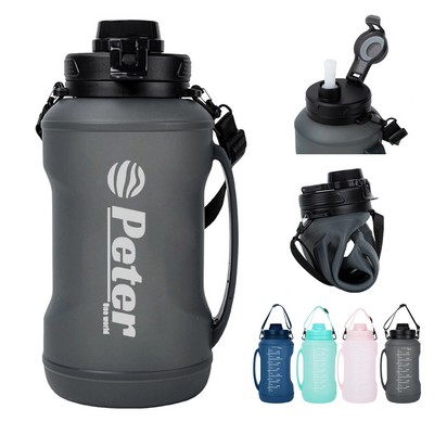 2L Collapsible Water Bottle With Time Marker