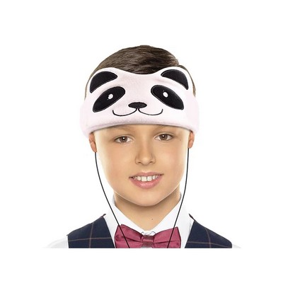Contixo H1 Adjustable Fleece Headband Headphones Panda