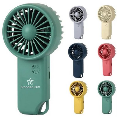 Mini Carabiner Fan Portable Pocket 3 Speed
