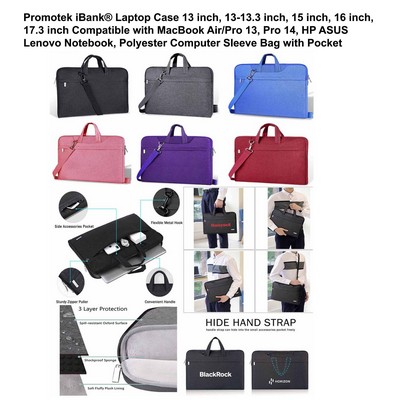 iBank ® Laptop Sleeve Case 13" Water-resistant Protective Fabric Bag
