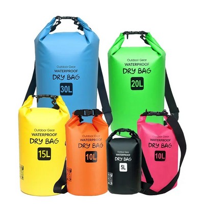 15L Waterproof Dry Sack With Shoulder Straps