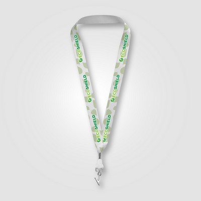 Zevi rPET Bulldog Clip Lanyard - 36" x 1" - Sublimation