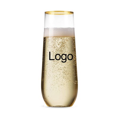 9oz Plastic Champagne Glasses