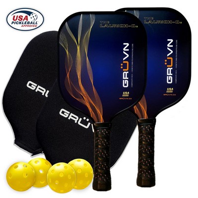 GRUVN Pickleball Starter Set - 2 Launch-C13 Size 15.7''
