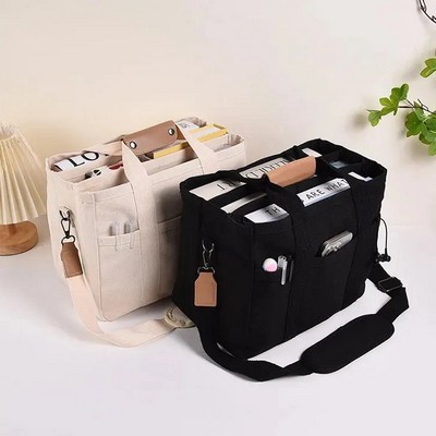 Crossbody Canvas Tote Bag