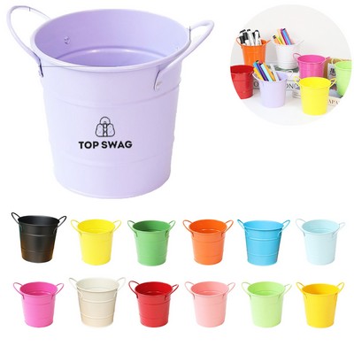 Multiple Small Metal Bucket