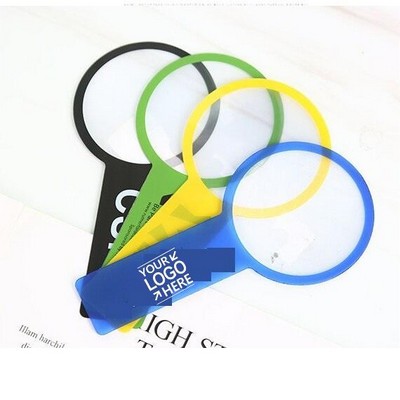 Circular Handheld Portable Visual Aid PVC Magnifier