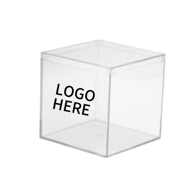 Clear Acrylic Box w/ Lid (4 x 4 x 4 inch)