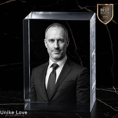 Corporate Gift 3D Laser Tower Photo Crystal – Vertical Recognition Tribute