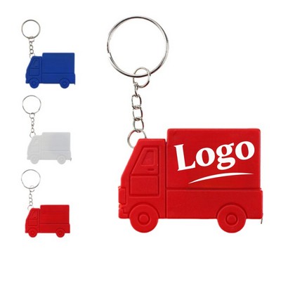 Custom Plastic Truck Shaped Tape Measure w/ Keychain