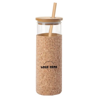 Eidy Borosilicate Glass Drink Bottle 480Ml