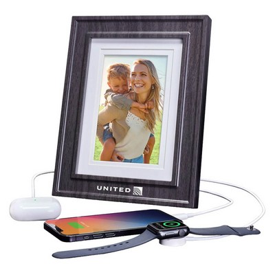 iHome Picture Frame with 3 USB Chargers