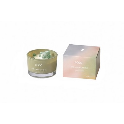 Natural Crystal Healing Scented Candle Pure Soy Wax Aromatherapy for Home Luxury Room Fragrance