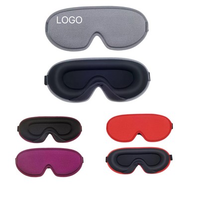Custom Sleep Mask 3D Contoured Light Block Soft Breathable Adjustable Strap Side Sleeper